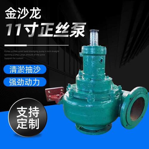 11寸正丝泵清淤抽沙泵卧式潜水吸沙泵柴油机吸沙泵单级离心泵