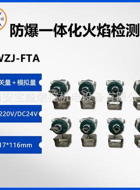威燃控防爆型一体化紫外线宝火焰探器DBWZJ-FTAC42V 带安装支测架