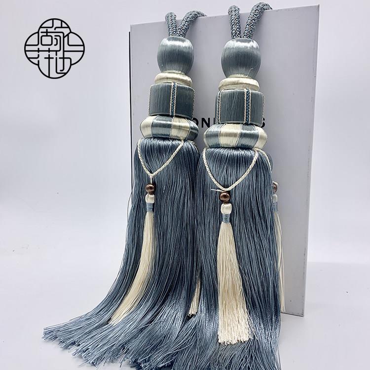窗帘扣配件辅料挂球挂钩球绑带扎带现在简约欧式绑绳吊穗流苏系带