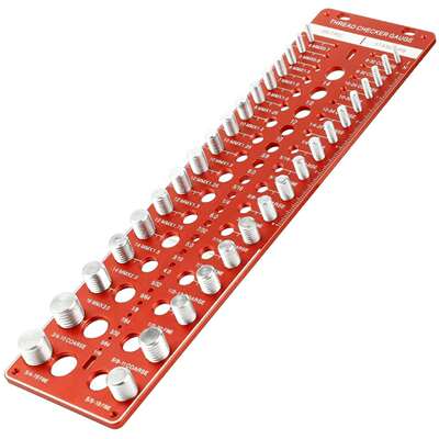 螺纹检测器，34孔螺母和螺栓螺纹检测器，带20个钻孔规格，螺纹规