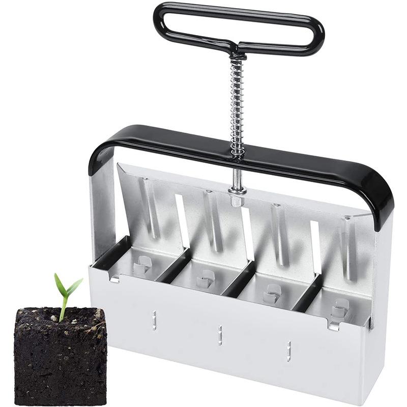 亚马逊 土壤阻滞器 手动 土块制造器 园林工具播种工具花园工具