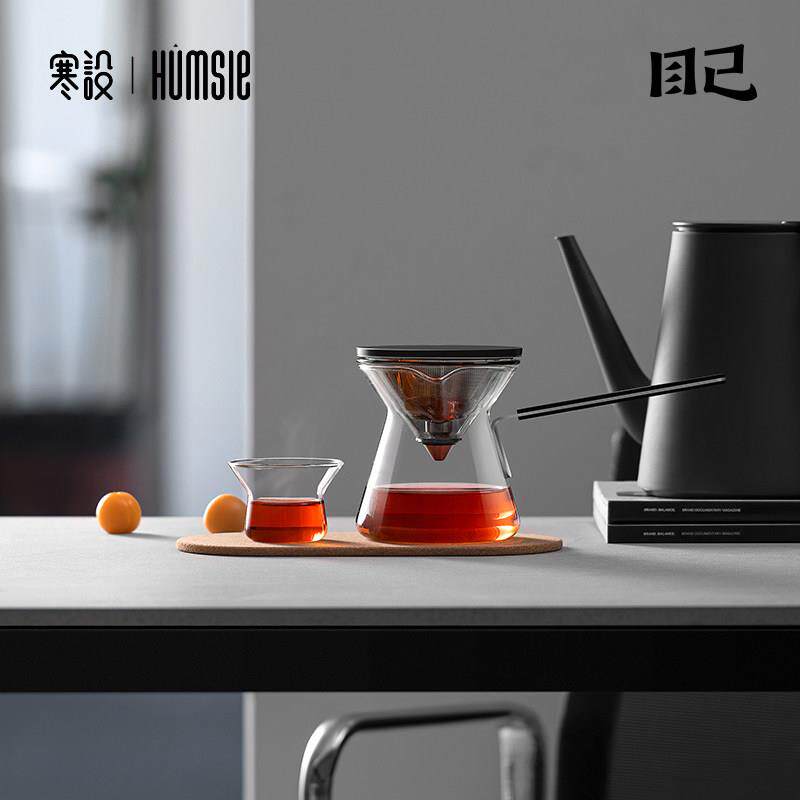 寒设玻璃飘逸杯泡茶壶家用磁吸按压茶水分离办公一键过滤高档茶具