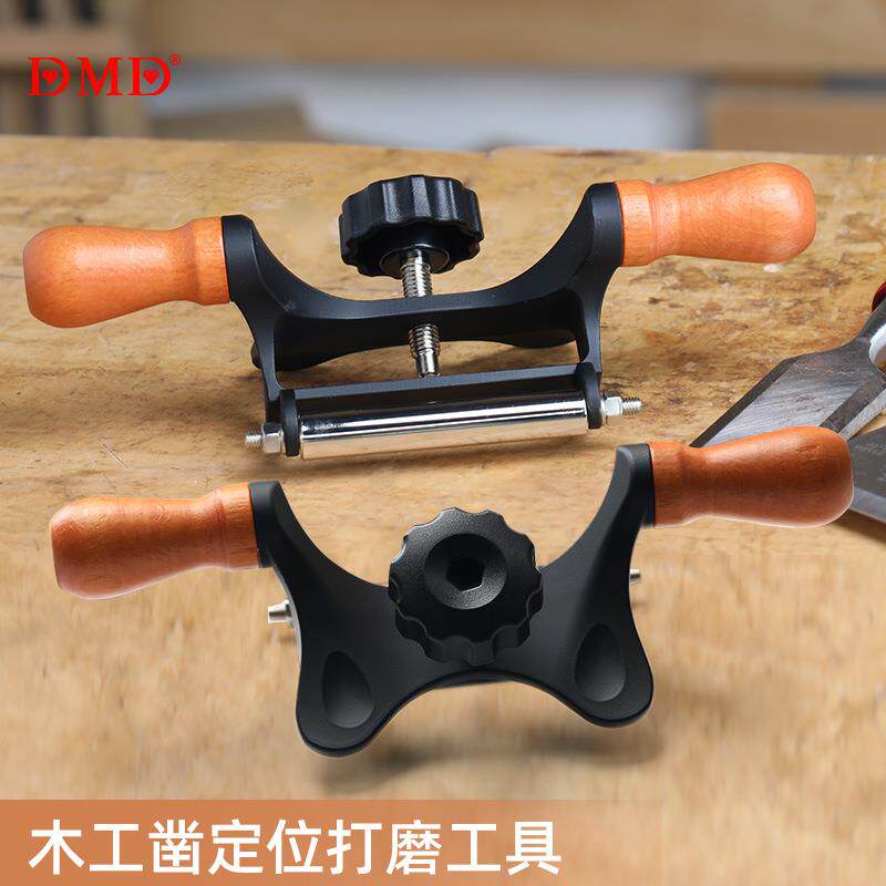厂家铝合金木工辅助打磨工具木工凿用定位滚轮磨刀支架