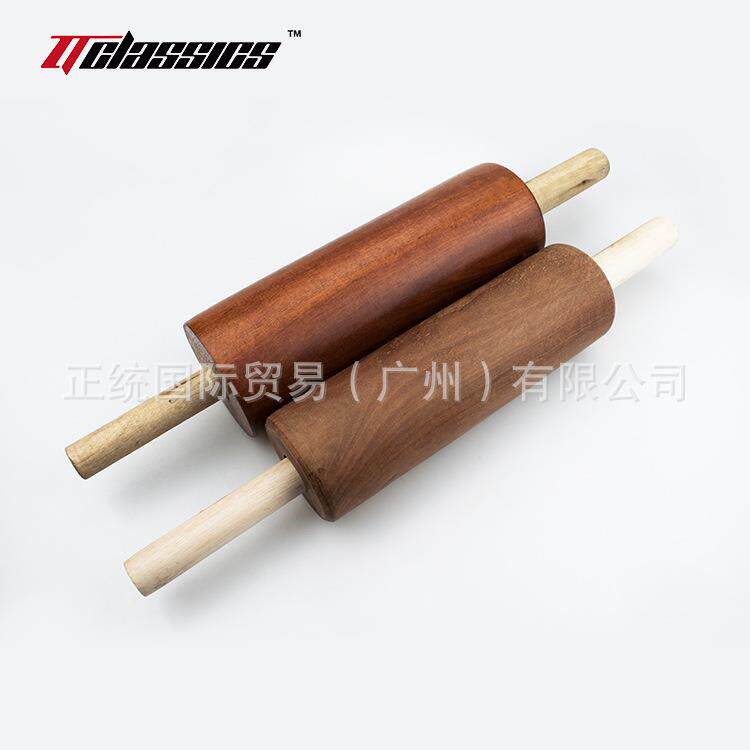 固定柄特大小圆球式一体烧麦走锤做酥烧饼麦皮擀面杖实木家用包邮