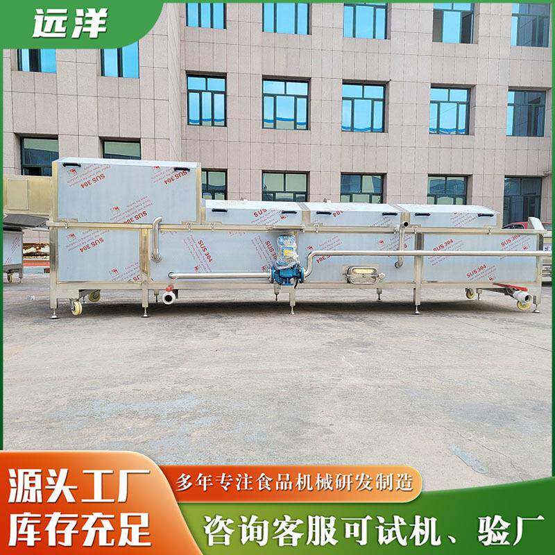 全自动巴氏杀菌机香辣金针菇不锈钢水浴式连续杀菌流水线设备