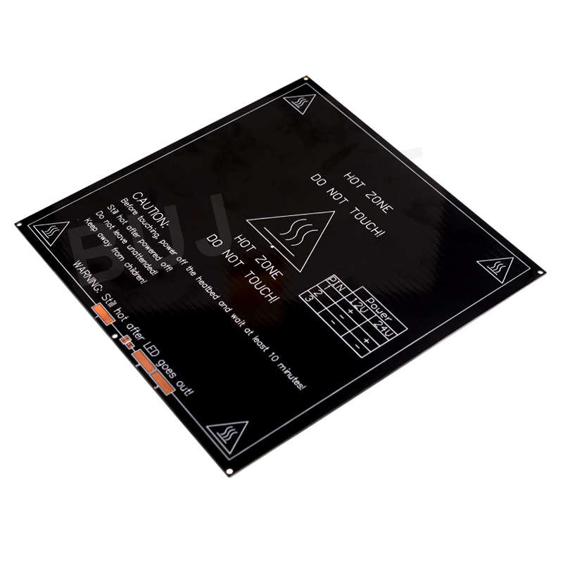 3D打印机 PCB加热热床 Mk2b黑板 12/24双电源 214x214mm 加热平台