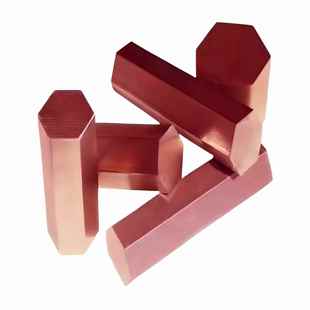 T2紫铜六角棒对边6到40零切六边形铜材电极打火花红铜实心六方棒