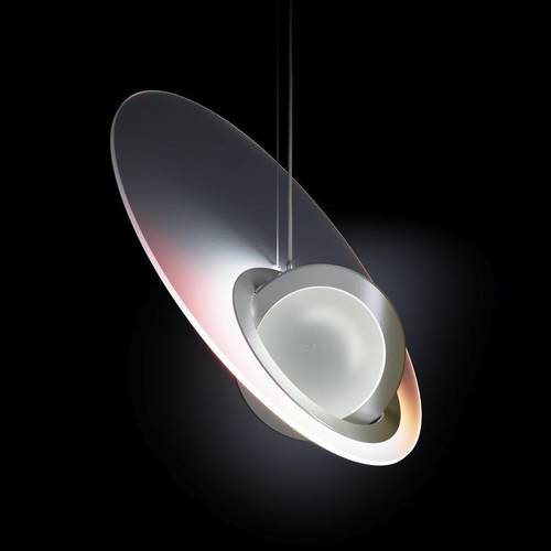 银河系卫星七彩渐变色玻璃设计师软装美术馆酒店展厅艺术吊灯装饰