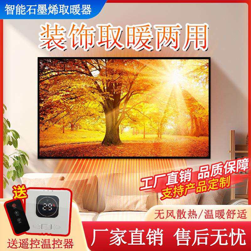 装饰取暖两用墙暖画取暖画多场合时尚大气取暖器石墨烯电暖器