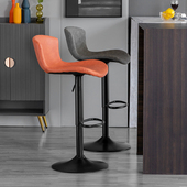 吧台椅升降椅前台吧凳现代简约时尚 吧椅酒吧高脚凳铁艺高靠背凳