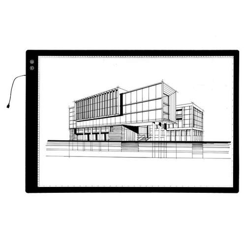 A1充电款三色温拷贝台发光刻度拷贝板A2临摹板国画绘画板钻石画工