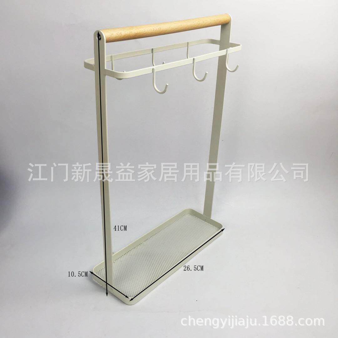 创意铁艺挂件架家用厨房用具立式收纳架圆钩同方向展示架
