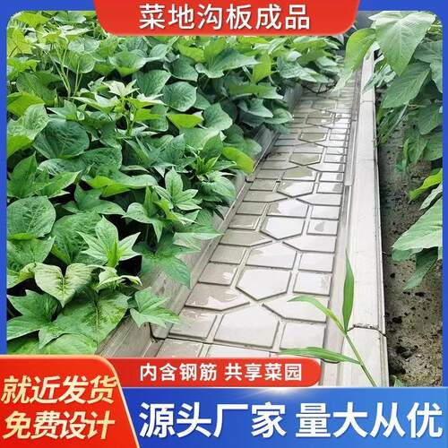 菜地沟板模具菜沟板成品菜园地沟板水泥庭院围栏沿路田园地面实心