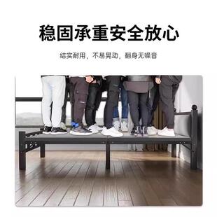折休叠床家用人床简易午小床便携一米成人舍加床双单人宿硬RFX板