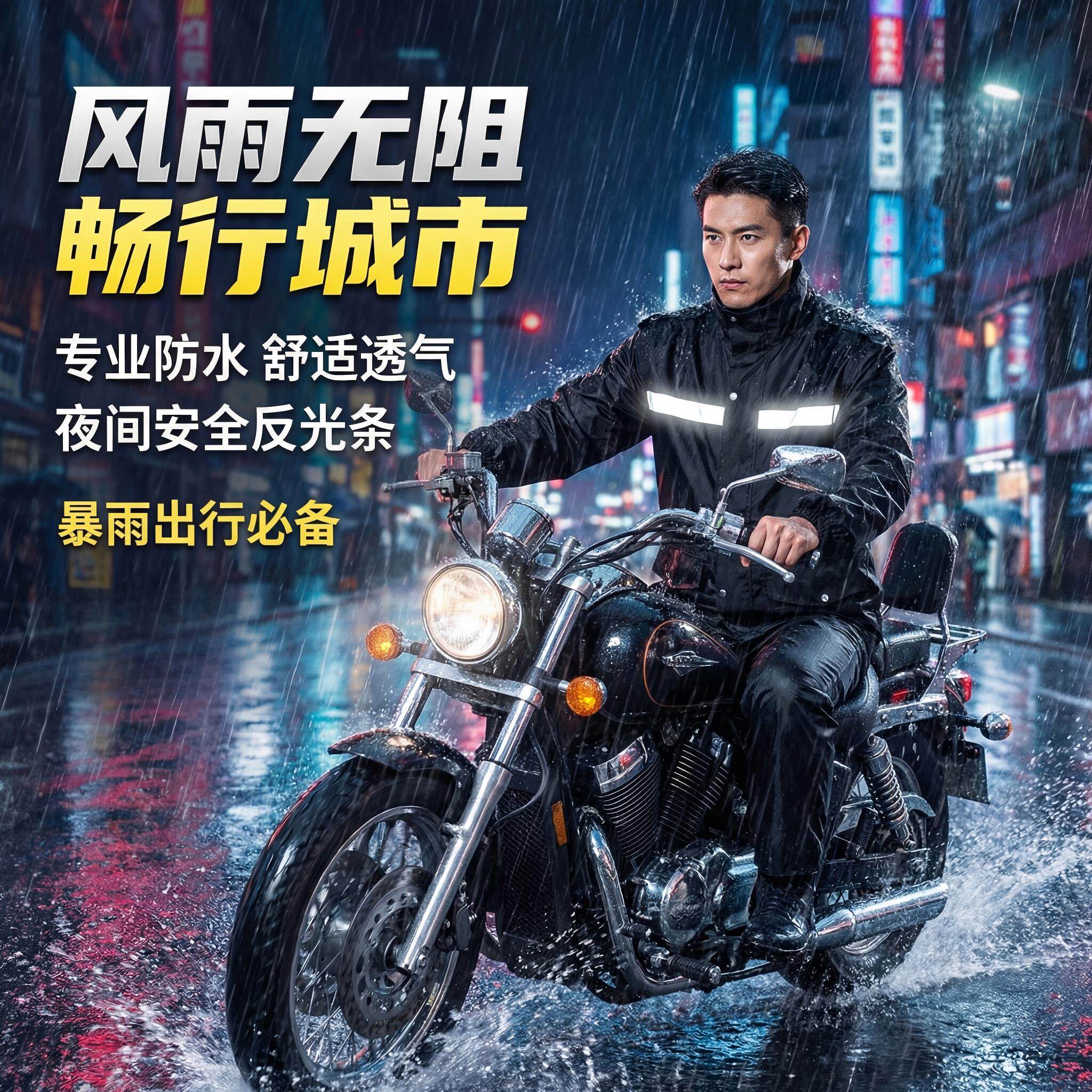 雨衣单人全身防暴雨分体式男外卖骑手电瓶车骑行2026新款雨裤套装