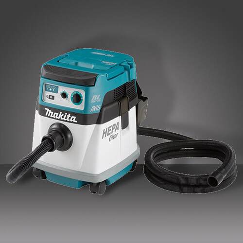 DVC150 充电式干湿两用吸尘器 立式蓝色工业级吸尘机 牧田大功率