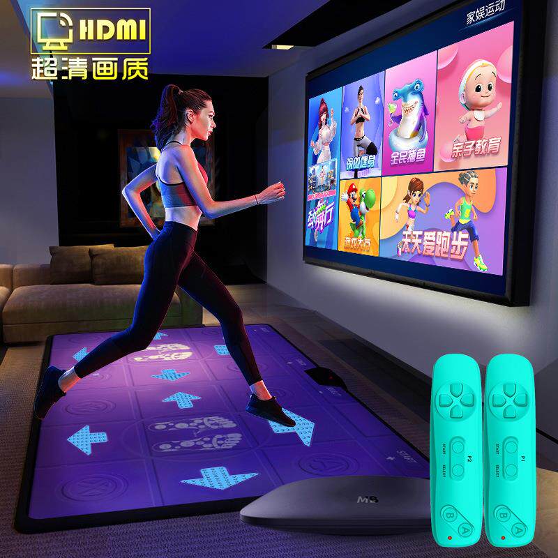 新款直销跳舞毯双人无线体感机游戏电视电脑两用接口跑步运动毯超
