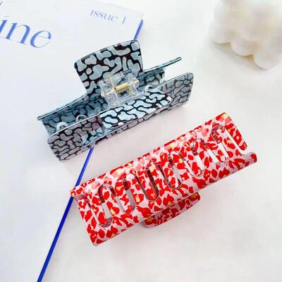 rab Hair Clip Acetate Color Shark Clip Hair Accessories Gift