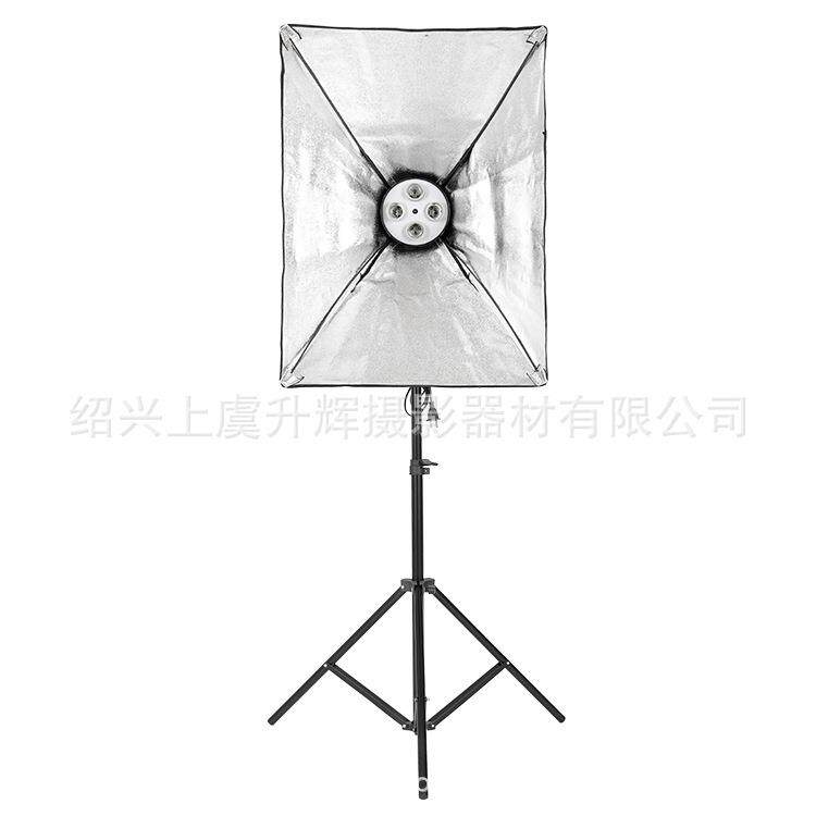 摄影器材60*60四灯头柔光箱 6060四联灯柔光箱 出口柔光箱 四灯箱