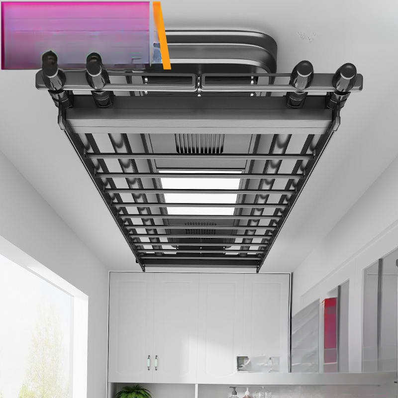 声控电动晾衣架升降伸缩智能遥控全自动阳台晾衣架烘干凉衣架