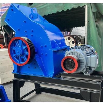 启顺鹅卵RBU石河卵石膏石打砂灰机建筑垃圾制砂机小在型锤式粉碎