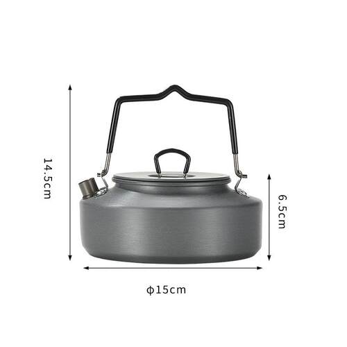 Campingmoon柯曼S800小号铝合金野营煮茶烧水壶 便携户外登山炊具