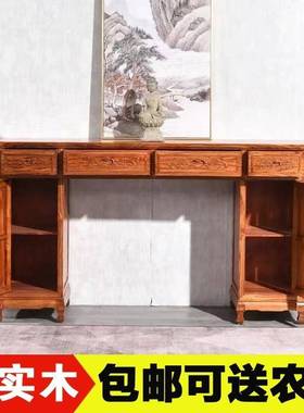 中仿古实木条案供桌佛台用农ZAR村中堂供桌经济玄关桌家供式台奉