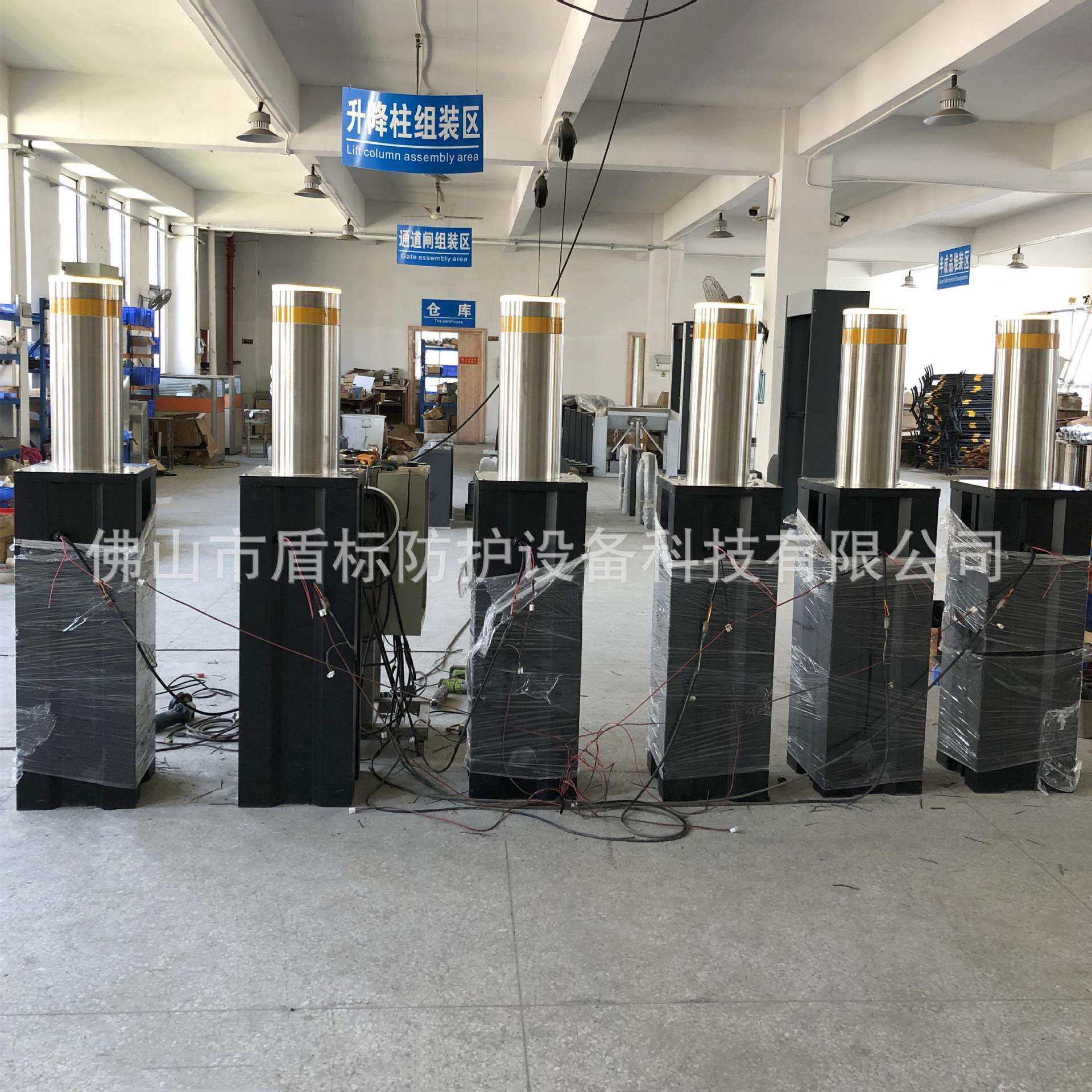 福建厦门电液伸缩地桩直径219车档柱手动升降柱遥控快速升降路柱