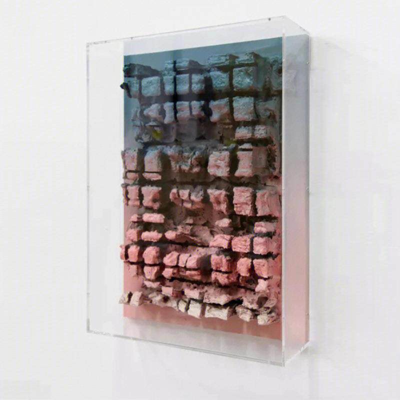 3D立体亚克力罩装饰画现代简约立体肌理设计师壁画客厅样板间挂画