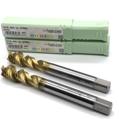 原装WALTER瓦尔特螺旋丝攻TC115-M14-L0-WY80AA高速钢机用丝锥