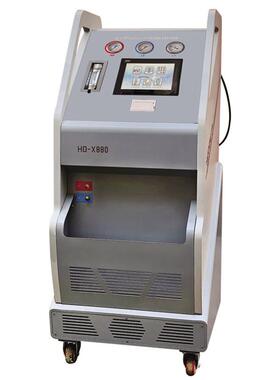 迅奥HO-X860 HO-X880汽车全自动冷媒回收加注机 空调管路清洗换油