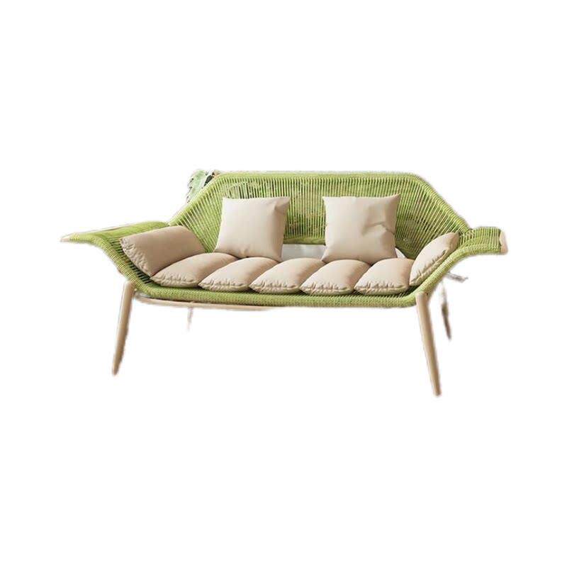 阳台贵妃躺椅简约休闲沙发椅室外双人藤椅户外花园沙发藤编贵妃椅