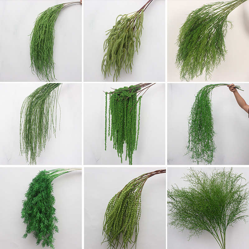 10枝装仿真绿植垂吊婚礼森系吊顶婚庆花材路引花芦荀草花排背景花