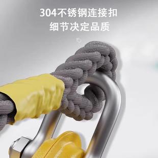 高空作业不锈钢防坠器04防锈耐腐蚀5m10米高空速差器钢丝绳防坠