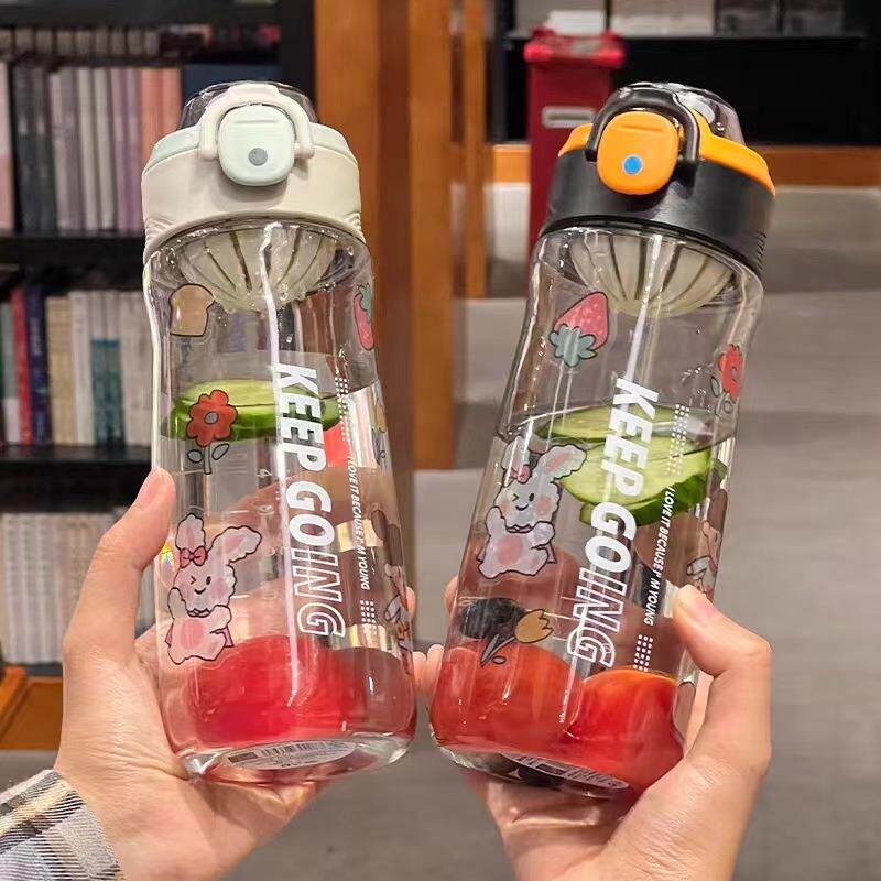 新款直销男女学生防摔塑料运动杯800ml夏季新品水杯密封防漏高颜