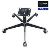 办公椅转五金配件 优质抛光五爪底座 办公椅铝制五星脚