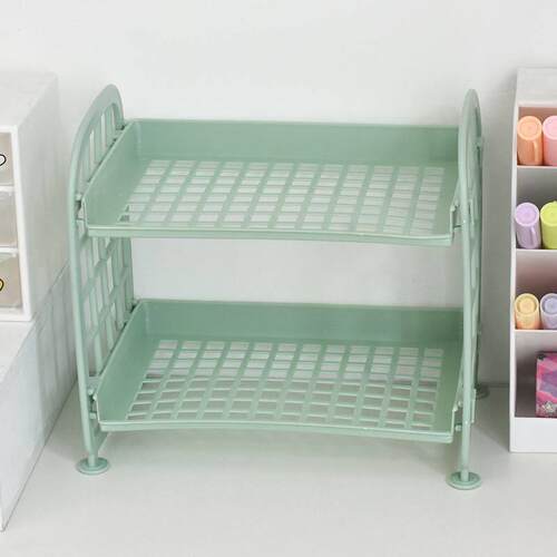 Double shelf storage.makeup organizer Multilaye storage rack