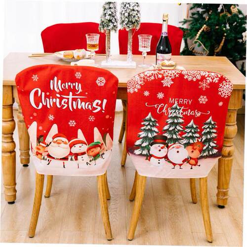 Christmas decoration chair covers English chair covers椅子套