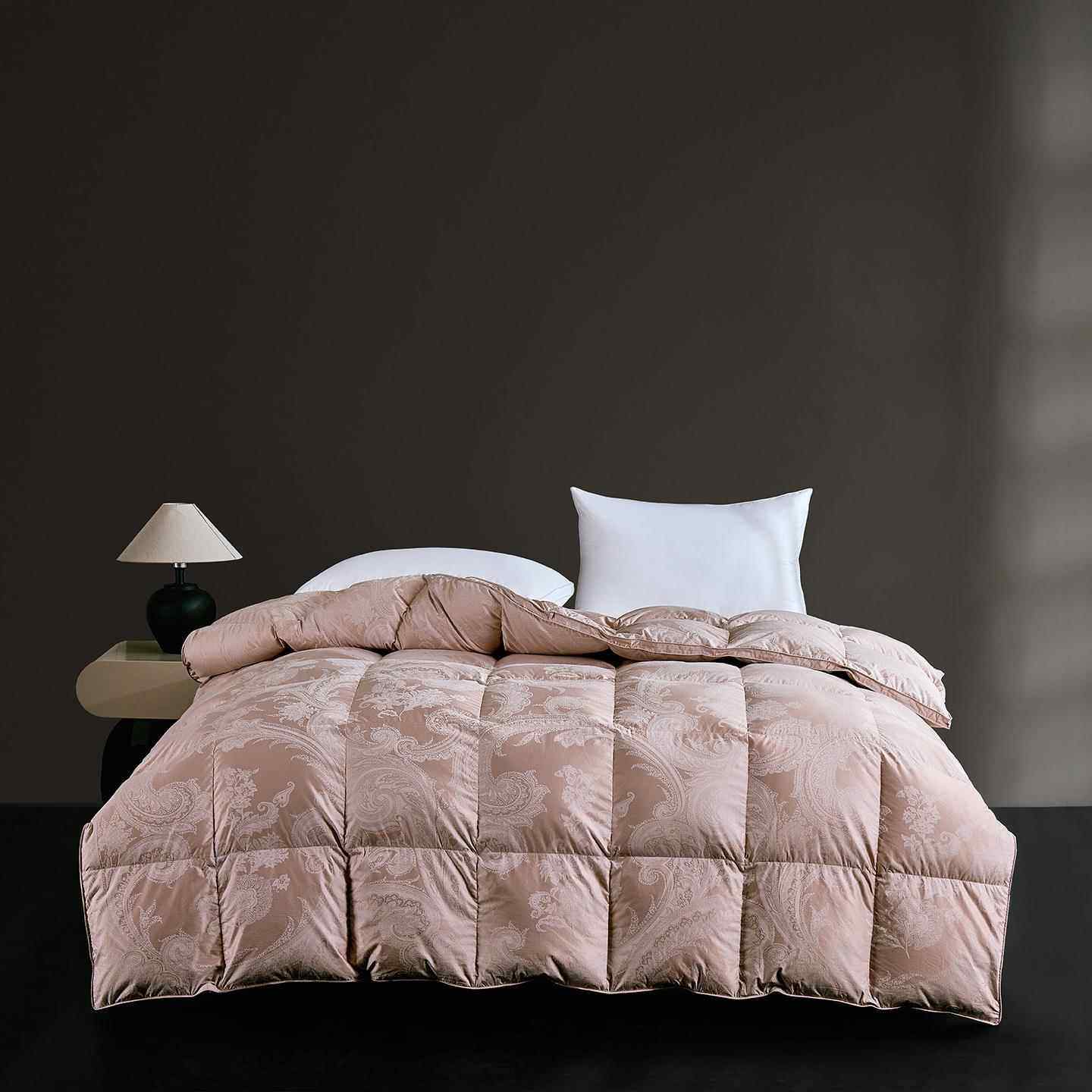 【送工具】新款高支大提花羽绒被壳半成品羽绒被自充绒羽绒被套