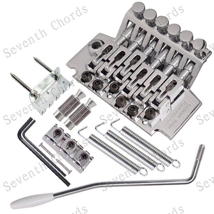 电吉他配件电吉他双摇琴桥双摇颤音系统拉弦板78MM中心距直接穿弦
