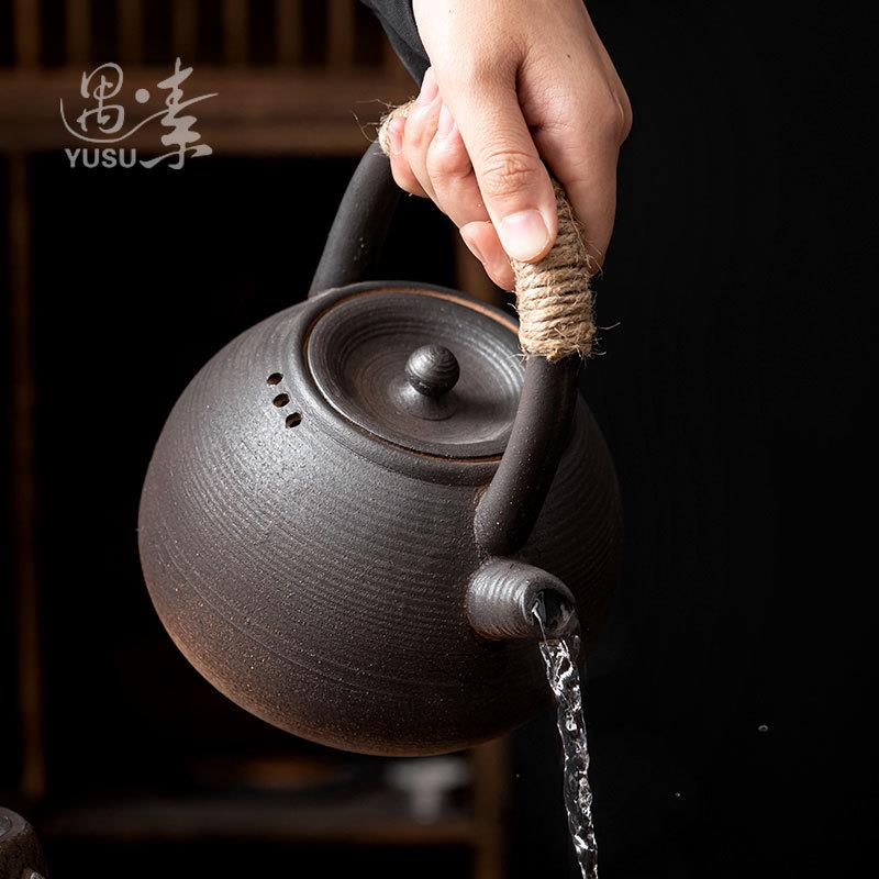 家用电陶炉烧容水壶煮茶瓷器套装陶大量煮茶壶围炉单ZCH壶粗提陶