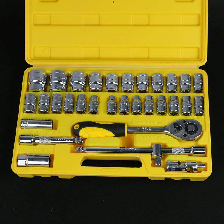 厂家832mm镜套32就套筒铬钒套筒头扳手-快速棘轮汽面修工具32件装