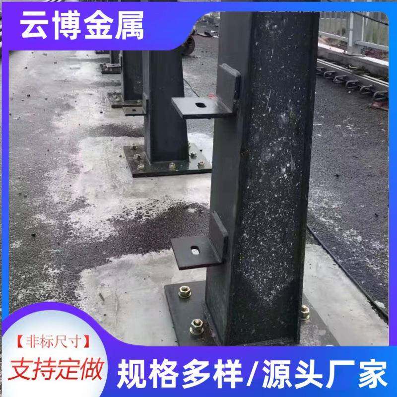 景观河道栏杆道路护栏加厚不锈钢桥梁防撞护栏厂公园护栏灯光护栏