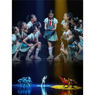 你们告诉我舞蹈服红色爱国主题演出服童心向党红领巾合唱服装