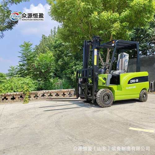 小型叉车 众源液压叉车 自动行走仓库叉货码头仓库四轮电动叉车