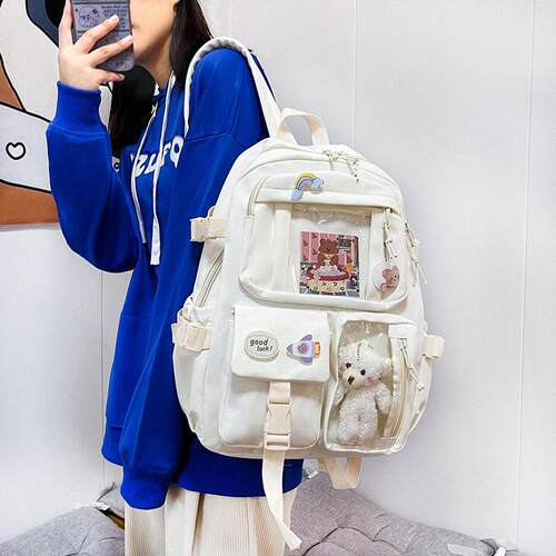 Study Women Laptop Backpack Boys Girls School Books Bags For