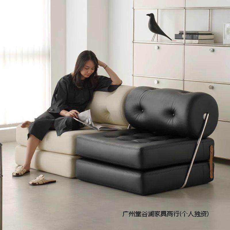 单人沙发床折叠两用2026新款小户型客厅多功能二合一抽拉伸缩沙发