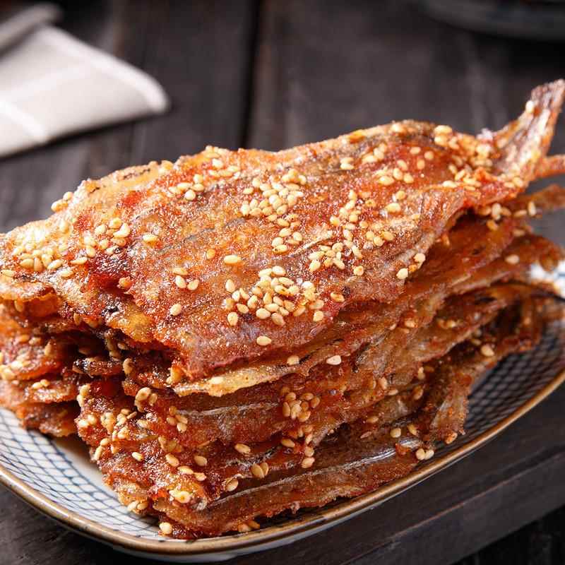 青岛香辣烤马步鱼即食海味袋装500g碳烤甜辣小鱼干鱼片下酒菜零食