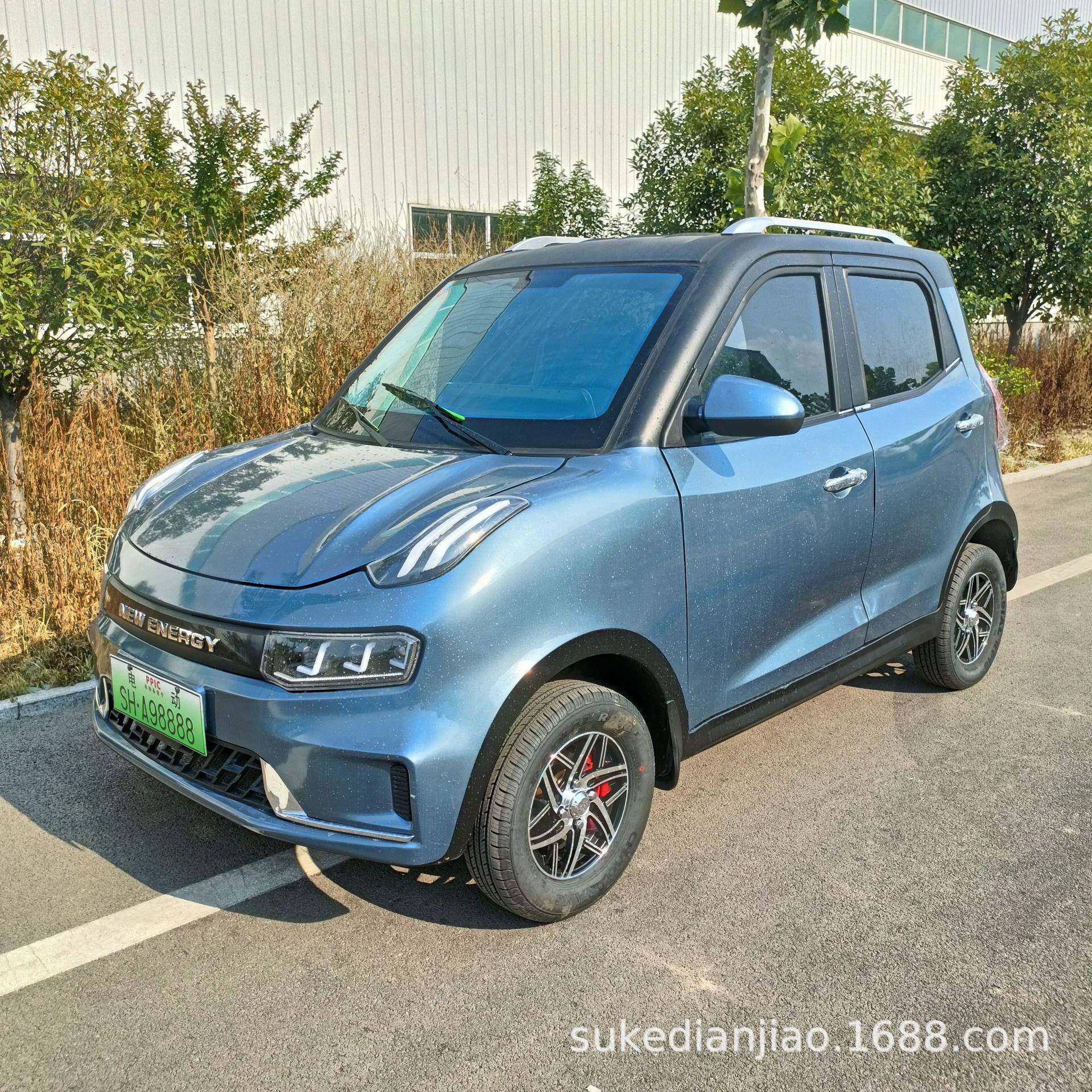 电动四轮车全封闭电动汽车轿车油电两用家用四轮电动车代步车