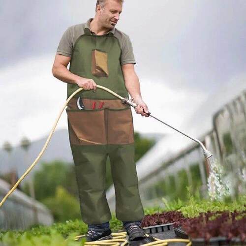 Work Aprons Carpenters Working Canvas Apron with Pockets